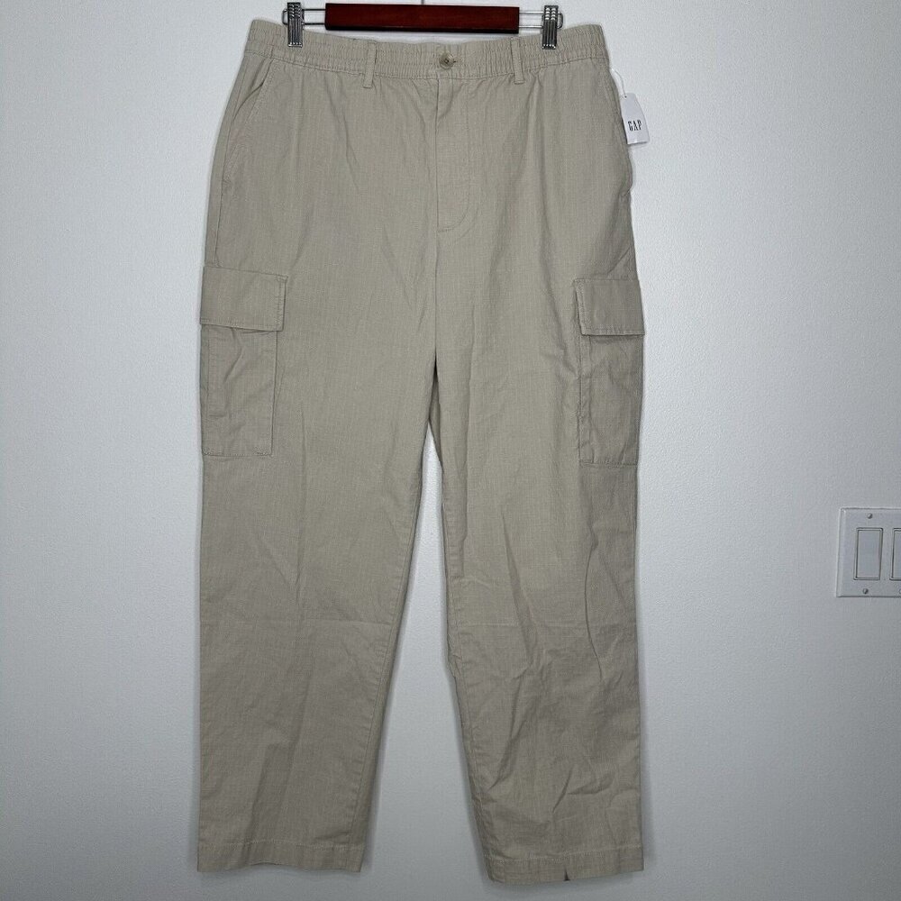 Gap relaxed taper easy ripstop‎ cargo pants Size L Moonstone Flaw